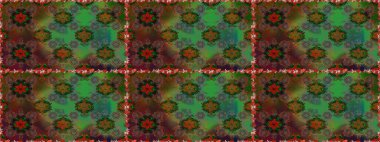 Tekstil, kumaş, kapaklar, duvar kağıtları, baskı, naylon, yapıştırma, örgü, dekupaj için çiçeksiz arkaplan. Küçük kahverengi çiçeklerdeki oldukça eski bir besin torbası deseni.