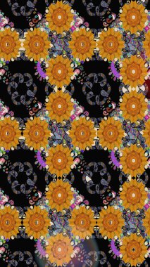 Güzel kumaş deseni. Kusursuz raster deseni. Çiçek arka planı.