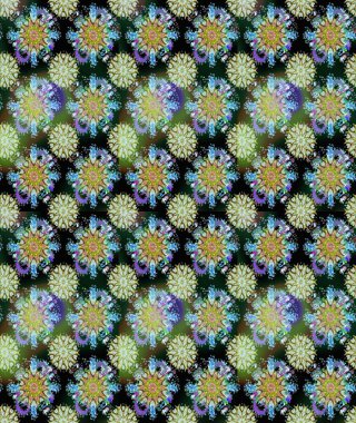 Çiçeksiz desenli nakış işlemeli gelincikler ve vadideki zambaklar. Tekstil tasarımı için doğal ve yeşil renklerde geleneksel halk çiçekleri buketi.