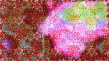 Güzel kumaş deseni. Güzel, pürüzsüz bir desen. Raster çiçekli arka plan. Düz Çiçek Elementleri Tasarımı. Yazdır. Renkli Yaz Temalı Kusursuz Arkaplan.