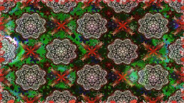 Gri renkli parlak çiçekli halı ile kusursuz desen..