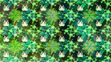 Beautiful fabric pattern. Raster illustration. Cute seamless floral print with spring flowers.