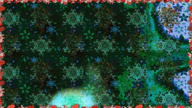 Mavi renkli çiçekler. Çiçeksiz desenli arka plan, darbeler, sıçramalar, yaz çiçekleri. Raster illüstrasyonu.