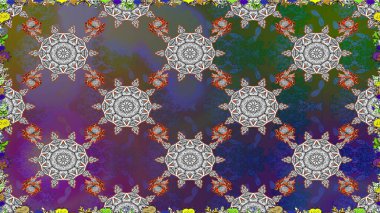 Kusursuz. Gri renkli çiçekler. Şirin çiçek elementleri. Raster illüstrasyonu.