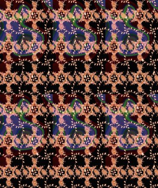 Düz Çiçek Elementleri Tasarımı. Çiçekli eskiz arkaplanı. Çocuk stili. Renkli Bahar Teması çizim şablonu.