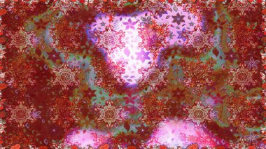 Poster ya da kapak için arka plan. Tekstil için figür. Davetiye ve kartpostal tasarımı için dekoratif çiçek unsurları. Şirin, zarif çiçekler Raster illüstrasyonu. Yapraklı kusursuz desen.