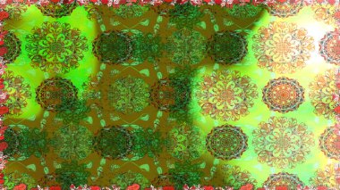 Fantezi kumaş deseni. Çiçekler, suluboya ile sorunsuz çiçek desenli. Raster desen.