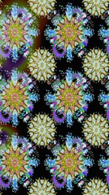 Küçük çaplı çiçeklerdeki basit şirin desenler. Raster illüstrasyonu. Tekstil veya kitap kapakları, imalat, duvar kağıtları, baskı, hediye paketi ve yapıştırma kitabı için çiçeksiz arka plan.