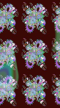 Kahverengi renkli çiçekler. Yumuşak, yaz çiçekli arka plan. Raster çiçek desenli ve çiçekli..