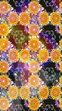 Elle çizilmiş Raster resim. Parlak unsurları. Sorunsuz çiçek deseni-ebilmek var olmak kullanılmış için duvar kağıdı, kağıt, davet, el ilanı, afiş veya Web sitesi kaydırma Web sitesi arka plan.