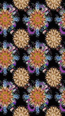 Küçük yabani çiçeklerdeki kusursuz halk desenleri. Taşralı şıklığı. Özgürlük stili Millefleur 'lar. Tekstil, duvar kağıdı, kapaklar, yüzey, baskı, hediye paketi, hatıra defteri, dekupaj için çiçek çayırı arka planı.