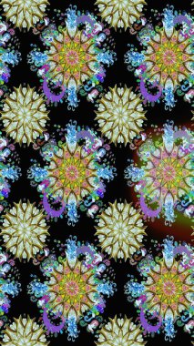 Tekstil için dikişsiz suluboya desen. Sevimli çiçeklerle, desenli, siyah ve nötr renklerle renksiz desenler. El çizimi çiçek pürüzsüz desen (taş)).