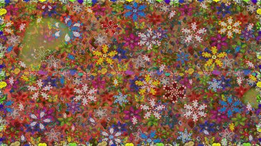 Güzel kumaş deseni. Bahar çiçekli, dikişsiz, sevimli çiçek deseni. Raster illüstrasyonu.