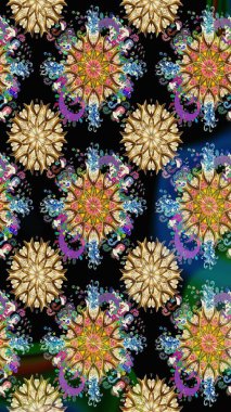 Çiçekler suluboya seamless modeli. Raster şık kumaş deseni.