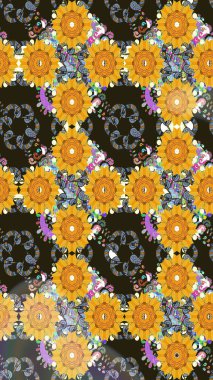 Kusursuz süs izi. Tebrik kartı geçmişi, boyama kitabı, arkaplan ve tekstil için kullanılabilir. Sınır Kızılderili çiçekli paisley patten. Raster Henna tarzı. Etnik Mandala havlusu.