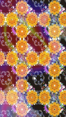 Fantezi çiçekli kusursuz desen, doğal duvar kağıdı, çiçek desenli kıvrım çizimi. Ev dekoru. Paisley el çizimi elementler.