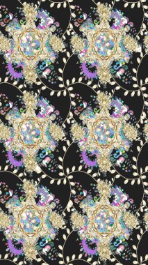 Small colorful flowers. The elegant the template for fashion prints. Motley illustration. Raster cute pattern in small flower. Spring floral background with flowers.