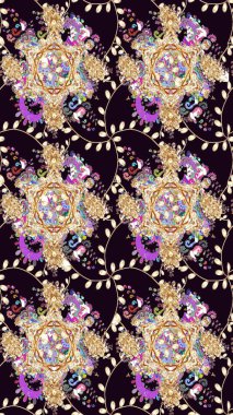 Çiçekli karalama şeklinde Raster çiçek deseni. Siyah renkli çiçekler. Nazik, narin çiçek arkaplanı.