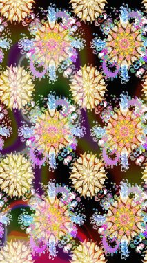 Suluboya, elle çizilmiş. Kusursuz bir arka plan modeli. Raster - stok. Vadinin çiçekleri bej ve nötr renklerde.