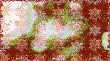 Tarafsız renklerde çiçekler. Sevimli çiçek raster deseni. Düz Çiçek Elementleri Tasarımı. Renkli Bahar Teması Kusursuz Arkaplan.