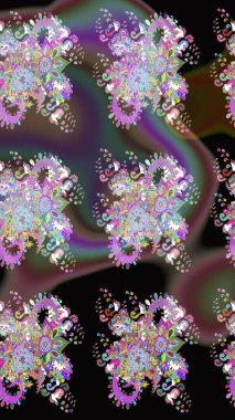 Zarif, parlak ve pürüzsüz siyah ve kahverengi çiçek desenli tasarım. Sabıka baskıları, bebek kıyafetleri, duvar kâğıtları, paket kutuları vb..