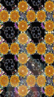 Raster illüstrasyonu. Kusursuz Tony kumaş deseni. Küçük çiçekteki sevimli çiçek deseni. Modaya uygun kumaş deseni.