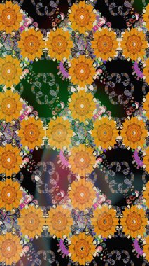 Rustik chic. Tekstil, duvar kağıdı, kapakları, yüzey, baskı, hediye paketi, scrapbooking, Dekupaj için çiçek çayır arka plan. Liberty stili millefleurs. Sorunsuz halk desende küçük kır çiçekleri.