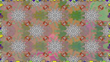 Çiçekli karalama şeklinde Raster çiçek deseni. Tarafsız renklerde çiçekler. Yumuşak, yaz çiçekli arka plan.