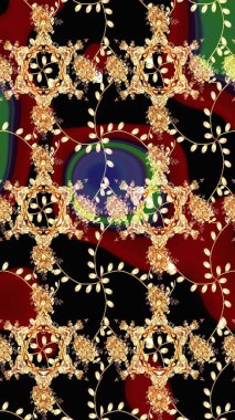 Raster illüstrasyonu. Tekstil ya da kitap kapakları, imalat, duvar kağıtları, baskı, hediye paketi ve yapıştırma kitabı için çiçeksiz arka plan. Küçük ölçekli çiçeklerdeki basit sevimli desen.