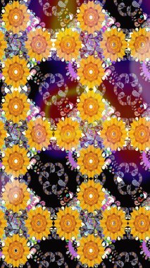 Ev dekorasyonu. Paisley baskı el çizilmiş elemanları. Fantezi çiçekler, doğal duvar kağıdı, çiçek dekorasyon kıvırcık illüstrasyon ile Dikişsiz desen.