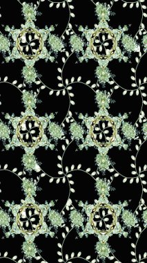 Kusursuz Vintage Çiçek Deseni. Raster Kalça dokusu deseni.