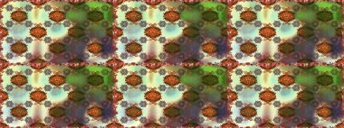 Pürüzsüz desen, parlak çiçekli halı kahverengi renklerde..