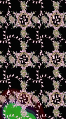 Kusursuz. Küçük çiçekteki sevimli çiçek deseni. Raster illüstrasyonu.