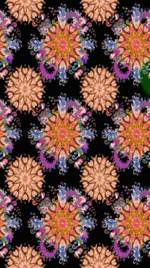 Küçük çiçekte güzel bir desen. Moda baskıları için zarif bir şablon. Motley illüstrasyonu. Çiçekli yaz çiçekleri. Kusursuz. Küçük renkli çiçekler..