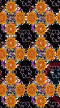 Sabıka fotoğraflarında, bebek kıyafetlerinde, duvar kâğıtlarında, paket kutularında falan kullanılabilir. Zarif, parlak ve kusursuz siyah çiçek desenli tasarım. Raster..