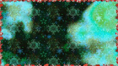 Sevimli çiçek raster deseni. Mavi renkli çiçekler. Düz Çiçek Elementleri Tasarımı. Renkli Bahar Teması Kusursuz Arkaplan.