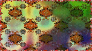 Yeşil renkli çiçekler. Doodle tarzı. Renkli, yeşil, pürüzsüz desen. Tekstil ve kapak tasarımı için mükemmel. El çizimi pürüzsüz sonbahar çiçekleri deseni.