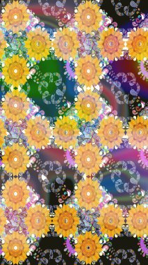 Yatak çarşafları, ceket, paket tasarımı, kumaş ve moda kavramları için tekstil baskısı. Çiçekleri, deniz kabukları, mandalaları ve suluboya efektleriyle donanma geçmişi. Kusursuz etnik tasarım.