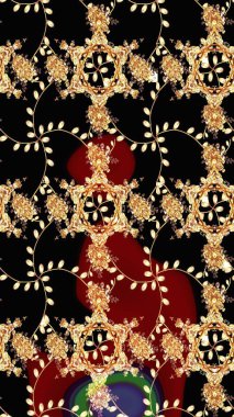 Doğa. Raster deseni. - Siyah ve bej çiçekler. Çiçek arkaplan. Küçük çiçekte güzel bir desen var. Çiçek kolajı. Çiçek bileşimi.