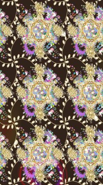 Varicologray raster kusursuz çizim. Küçük çiçekteki sevimli çiçek deseni. Birçok gri soyut çiçekli tropik, pürüzsüz desen.