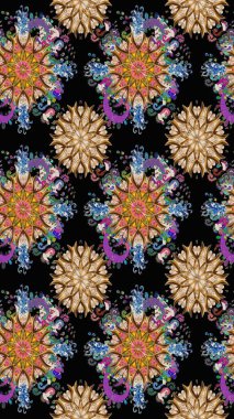 Organik elementler. Botanik kusursuz desen. Suluboya etkisi. Raster deseni.