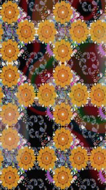 Çiçek kompozisyonu, el boyası, hassas şablon. Üst manzara, yumuşak kahverengi renk. Manzaralı çiçek deseni. Sevgililer günü ve tebrik kartı konsepti için şık bir davet.