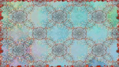 Mavi renkte güzel çiçekler, suluboya desenli, duvar kağıdı, kart ya da kumaş için fayanslı. Raster..