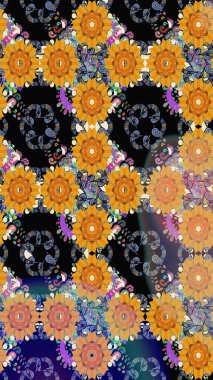 Kartlar, davetiyeler, tarih kartları ve daha fazlası için kullanılabilir. Büyük bir çiçek boyası seti. Tatlı suluboya desenli dikişsiz çiçek deseni.