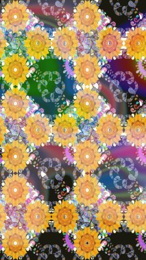 Yatak çarşafları, ceket, paket tasarımı, kumaş ve moda kavramları için tekstil baskısı. Çiçekleri, deniz kabukları, mandalaları ve suluboya efektleriyle donanma geçmişi. Kusursuz etnik tasarım.