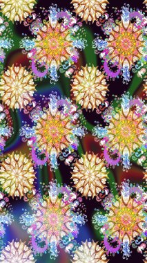 Raster illüstrasyonunda kusursuz çiçek deseni. Renkli Bahar Temalı Kusursuz Arkaplan. Süslü kumaş deseni. Düz Çiçek Elementleri Tasarımı.