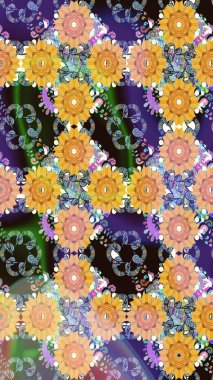 Etnik Mandala süsü. Raster Henna dövme stili. Kızılderili desenli desenli desenli şal deseni. Tekstil, tebrik kartı, boyama kitabı, telefon kılıfı baskısı için kullanılabilir.