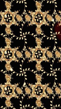 Renkli grunge, soyut arka planda siyah ve bej çiçeklerle zenginleşir. İşlemeli çiçekli, dikişsiz desen. İzler, kumaş, duvar kağıtları, tekstil için raster dokusu.