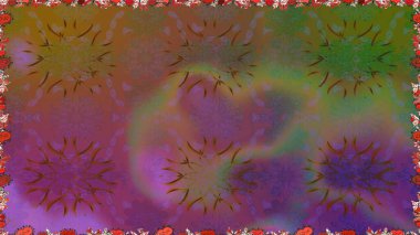 Kusursuz desenli, modaya uygun kumaş deseni. Renkli Bahar Temalı Kusursuz Arkaplan. Düz Çiçek Elementleri Tasarımı. Şirin çiçek elementleri. Raster illüstrasyonu.