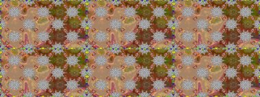 Suluboya etkisi. Organik elementler. Botanik kusursuz desen. Raster deseni.